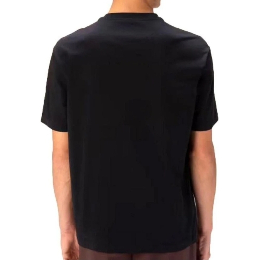 Bally: Black Tee with Gold and Red Details - Picture 3 of 6